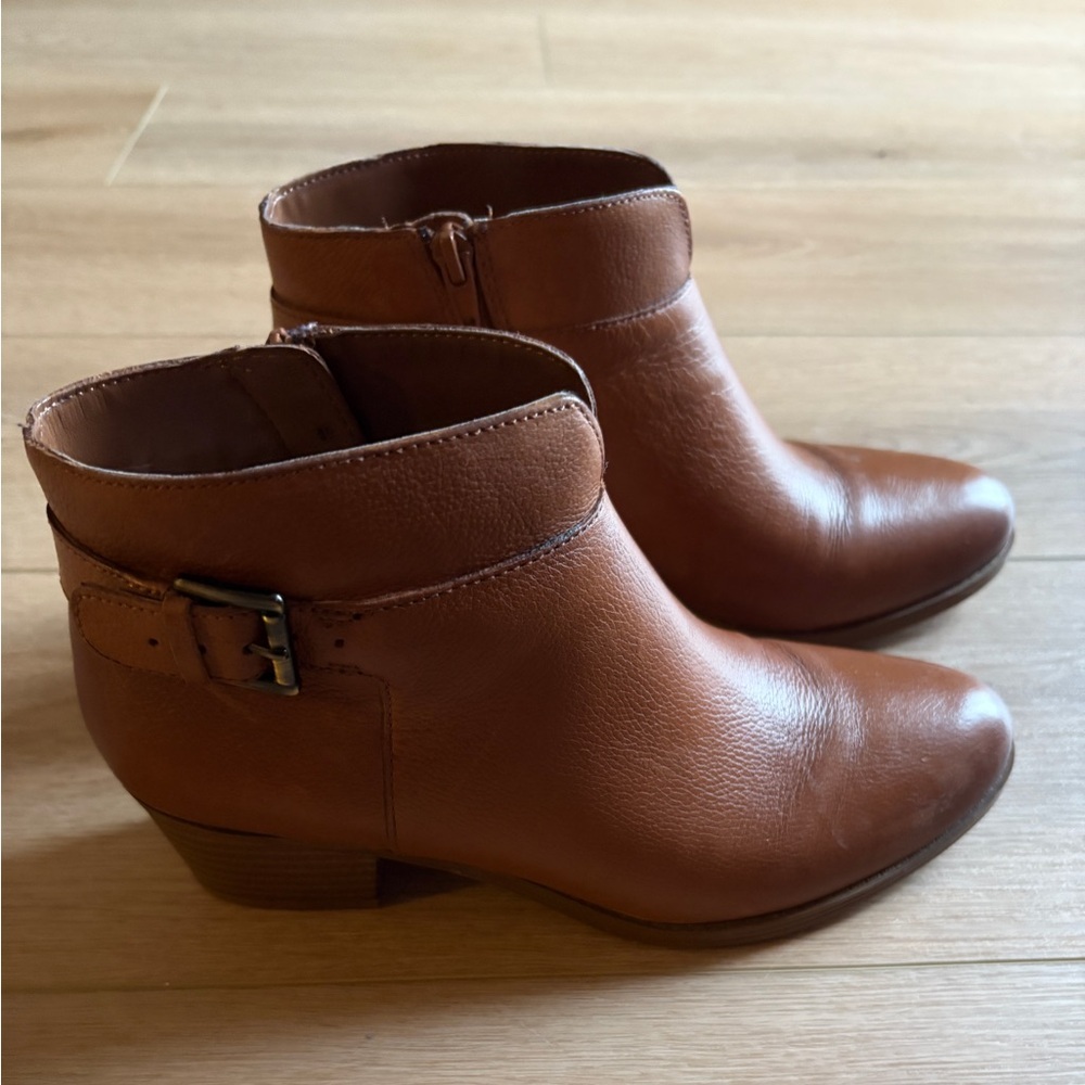Naturalizer size 8 Brown Leather Ankle Boots - Picture 2 of 8